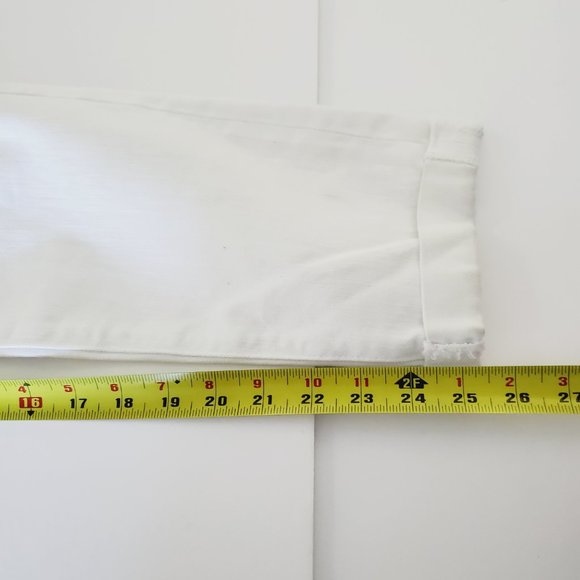 Ag Adriano Goldschmied Jeans The Stilt Roll-up Cigarette Cropped White 29 - Picture 11 of 11
